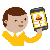 man talking on smartphone