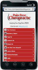 chiropractor-mobile-website