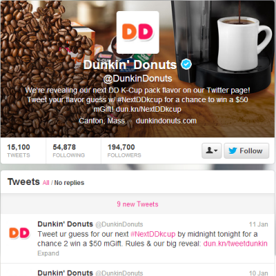 Enter to Win a Dunkin' Branded Keurig Coffee Maker!